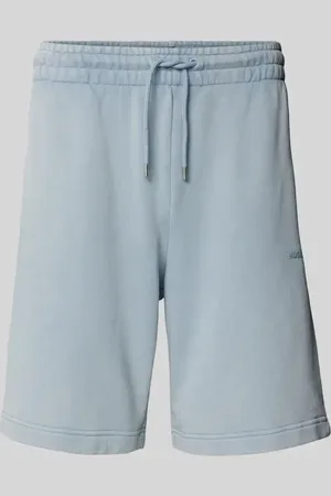 HUGO BOSS Regular Fit Sweatshorts mit Label-Print Modell 