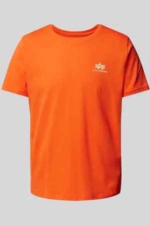 Alpha Industries T-Shirt mit Label-Print in , Größe L