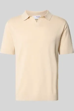 SELECTED Poloshirt mit V-Ausschnitt Modell 