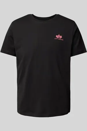 Alpha Industries T-Shirt mit Label-Print in , Größe L