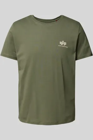 Alpha Industries T-Shirt mit Label-Print in , Größe L