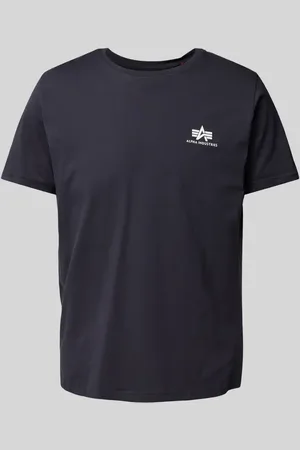 Alpha Industries T-Shirt mit Label-Print in , Größe L