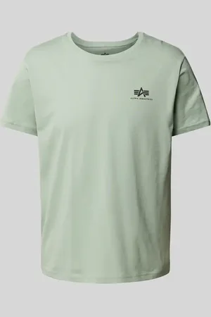 Alpha Industries T-Shirt mit Label-Print in , Größe L
