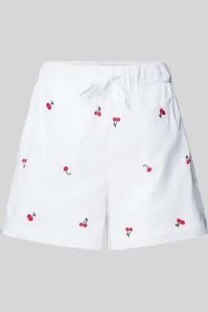 ONLY Relaxed Fit Shorts aus reiner Baumwolle mit Stickereien Modell 