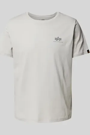 Alpha Industries T-Shirt mit Label-Print in , Größe L