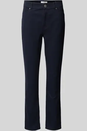 Christian Berg Slim Fit Hose mit verkürztem Schnitt in , Größe 34/28