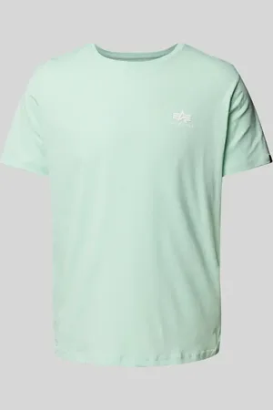 Alpha Industries T-Shirt mit Label-Print in , Größe L