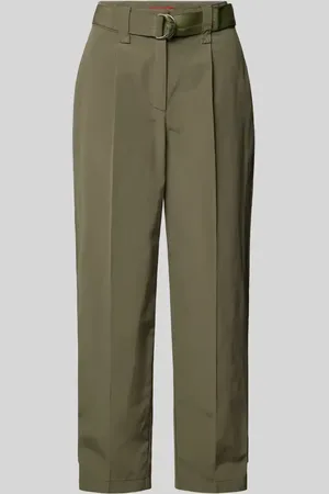 Max&Co. Regular Fit Bundfaltenhose mit Gürtel Modell 