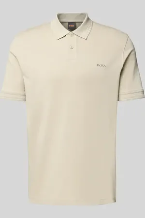 HUGO BOSS Regular Fit Poloshirt mit Label-Stitching Modell 