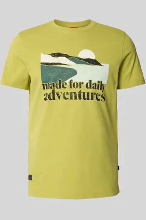 Camel Active T-Shirt mit Motiv- und Statement-Print in , Größe L