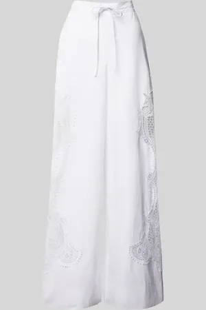 Essentiel Antwerp Wide Leg Hose mit Spitzenbesatz Modell 