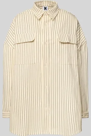 Karo Kauer Oversized Hemdbluse mit Knopfleiste in , Größe L