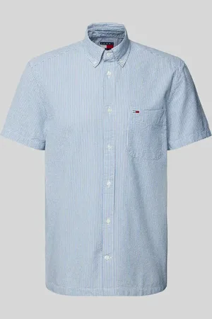 Tommy Hilfiger Regular Fit Freizeithemd aus reiner Baumwolle mit kurzem Arm in , Größe L