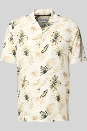 Jake*s Slim Fit Freizeithemd mit kurzem Arm in , Größe L