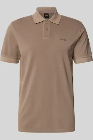 HUGO BOSS Slim Fit Poloshirt mit Label-Print Modell 