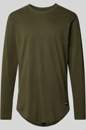 JACK & JONES Longsleeve mit geripptem Rundhalsausschnitt Modell 