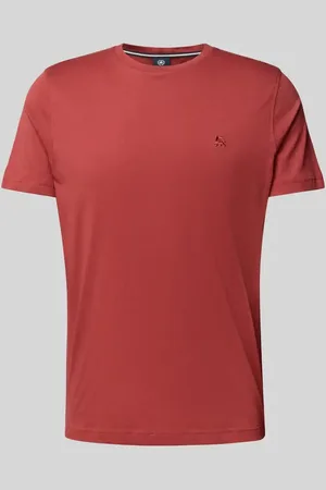 Lerros T-Shirt mit geripptem Rundhalsausschnitt in , Größe L