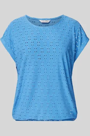 Zabaione T-Shirt mit Lochstickerei in , Größe L