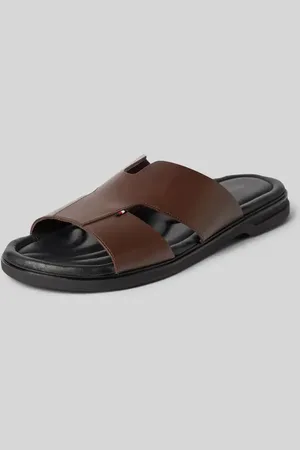 Tommy Hilfiger Slipper aus Leder mit Cut-out am Riemen in , Größe 40