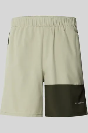 Columbia Regular Fit Shorts mit Label-Print in , Größe L
