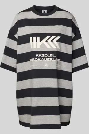 Karo Kauer Oversized T-Shirt mit Label-Print in , Größe XL