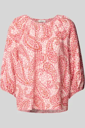QS by s.Oliver Relaxed Fit Blusenshirt aus Viskose-Mix in , Größe 34