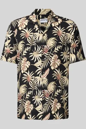 Jake*s Slim Fit Freizeithemd mit kurzem Arm in , Größe L