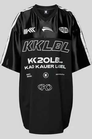 Karo Kauer Oversized T-Shirt mit Label-Print in , Größe L