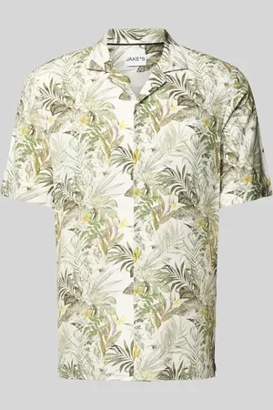 Jake*s Slim Fit Freizeithemd mit kurzem Arm in , Größe L