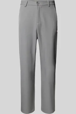 Another Cotton Lab Straight Leg Stoffhose mit Label-Detail in , Größe L