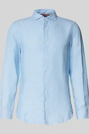 Superdry Regular Fit Leinenhemd mit Haifischkragen Modell 