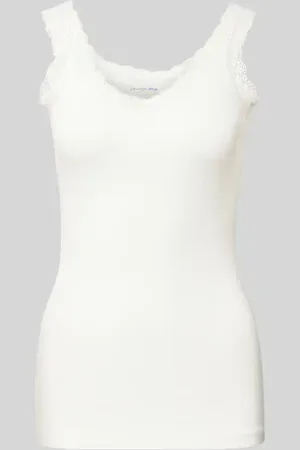 Christian Berg Tanktop mit Spitzenbesatz in , Größe L