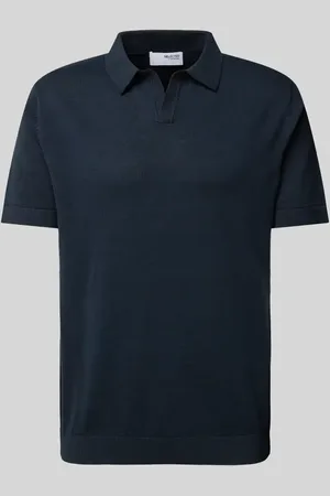 SELECTED Poloshirt mit V-Ausschnitt Modell 