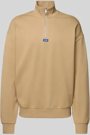 Hugo Blue Sweatshirt mit Troyer-Kragen in , Größe L