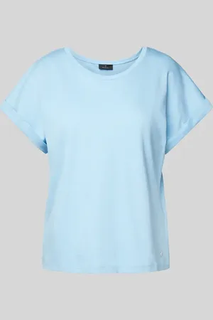 monari T-Shirt mit geripptem Rundhalsausschnitt in , Größe 36