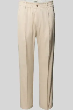 Drykorn Tapered Fit Bundfaltenhose mit elastischem Bund Moodell 
