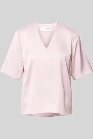 SELECTED Regular Fit Blusenshirt mit V-Ausschnitt Modell 