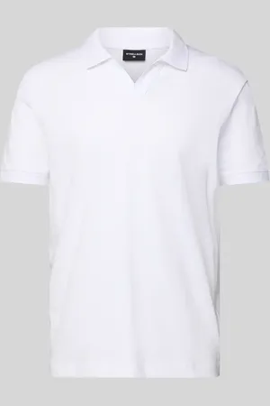 Strellson Poloshirt mit gerippten Abschlüssen Modell 