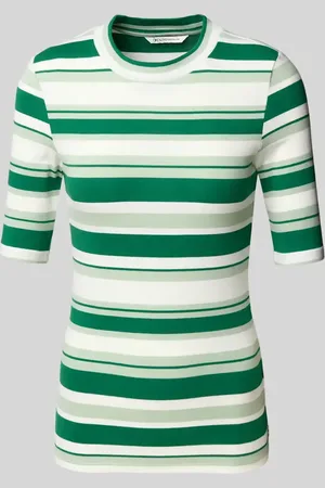 TOM TAILOR Slim Fit T-Shirt aus Baumwoll-Mix in , Größe L