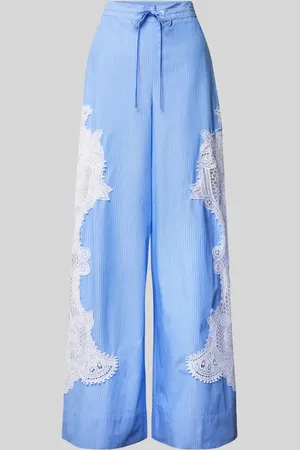 Essentiel Antwerp Wide Leg Hose mit Spitzenbesatz Modell 