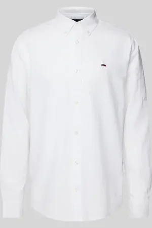 Tommy Hilfiger Regular Fit Freizeithemd aus Baumwoll-Leinen-Mix mit Button-Down-Kragen in , Größe L