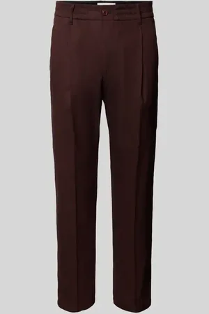 Drykorn Tapered Fit Bundfaltenhose mit elastischem Bund Moodell 