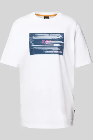 HUGO BOSS T-Shirt mit Motiv- und Label-Print Modell 