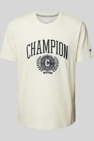 Champion T-Shirt mit Label-Print in , Größe L