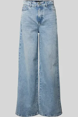 Pieces® Wide Leg Jeans aus Baumwoll-Mix Modell 