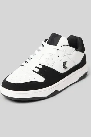 Karl Kani Ledersneaker mit Label-Details in , Größe 41