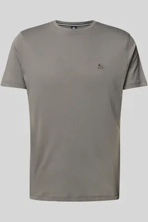Lerros T-Shirt mit geripptem Rundhalsausschnitt in , Größe L