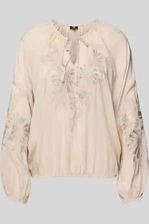monari Relaxed Fit Bluse mit Schlüsselloch-Ausschnitt in , Größe 34