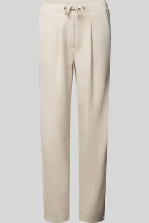 monari Tapered Fit Stoffhose mit Bundfalten in , Größe 36
