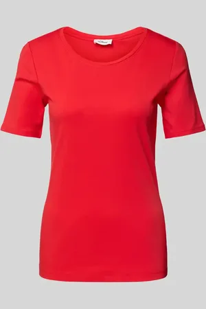 QS by s.Oliver Slim Fit T-Shirt aus Baumwolle in , Größe 38